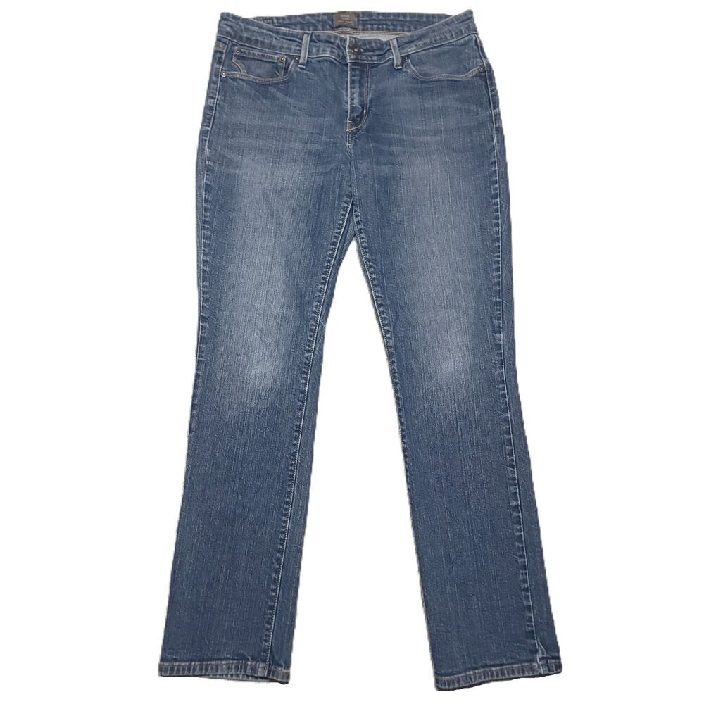 Levi's Demi Curve Straight Leg Jeans Womens Sz 8/29 Blue Denim Pants